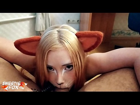 ❤️ Kitsune ağzına sik və cum udmaq Gözəl porno bizdə ❌️